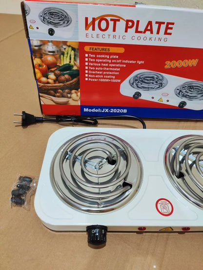 Hot Plate Double Electric Stove 2000watt | Electric Stove 2000 Watt | Electric Cooker | Electric Coil Cooking Stove – Electric Cholha