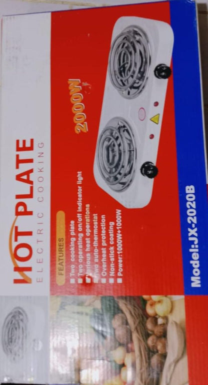 Hot Plate Double Electric Stove 2000watt | Electric Stove 2000 Watt | Electric Cooker | Electric Coil Cooking Stove – Electric Cholha