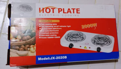 Hot Plate Double Electric Stove 2000watt | Electric Stove 2000 Watt | Electric Cooker | Electric Coil Cooking Stove – Electric Cholha