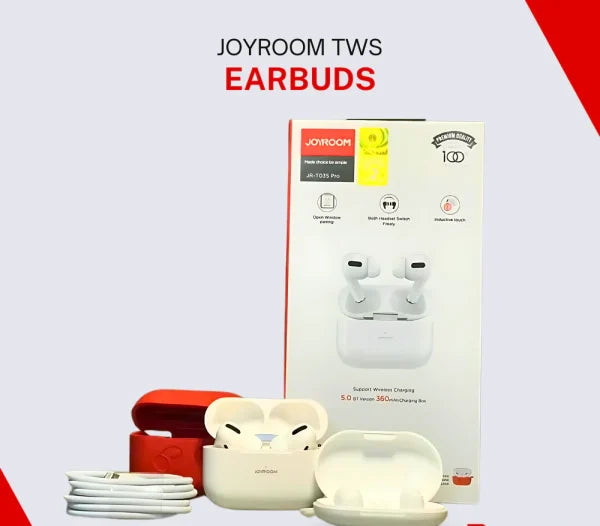 Joyroom Airpods Pro With Case Silicon | Wireless Earbuds With Hifi Sound And Long Battery Life – White